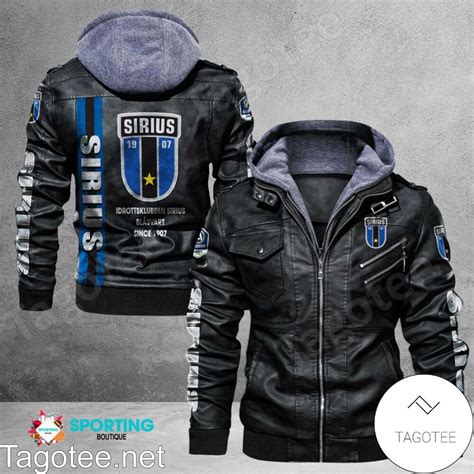 Ik Sirius Fotboll Logo Leather Jacket Tagotee