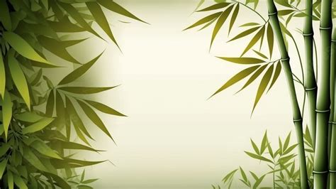 Bamboo Green Bamboo Leaves Bamboo Left And Right Decorative Powerpoint Background For Free