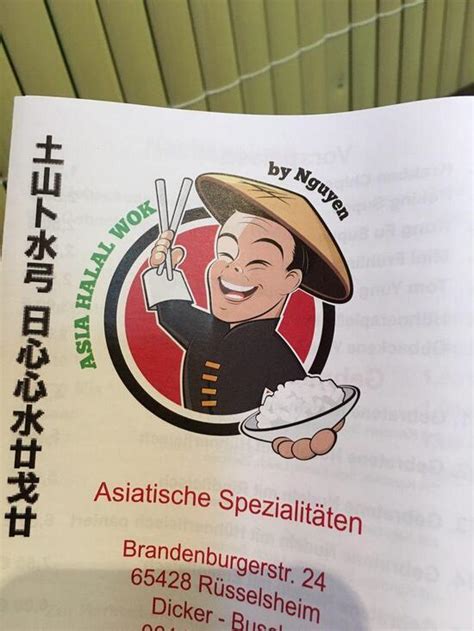 Speisekarte Von Asia Halal Wok R Sselsheim Restaurant R Sselsheim Am