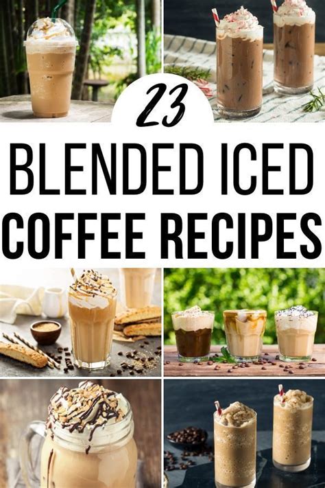 Blended Coffee Recipes Blended Coffee Drinks Iced Coffee Recipe Easy