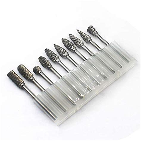 Yufutol Carbide Burr Set Pcs Double Cut Solid Carbide Rotary Burrs