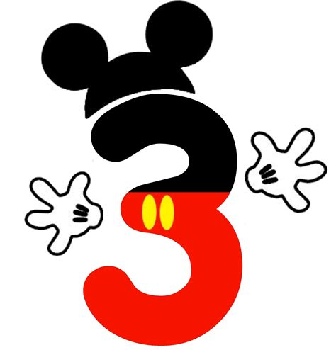 Resultado De Imagen De Numeros Mickey Mouse Para Imprimir Mickey