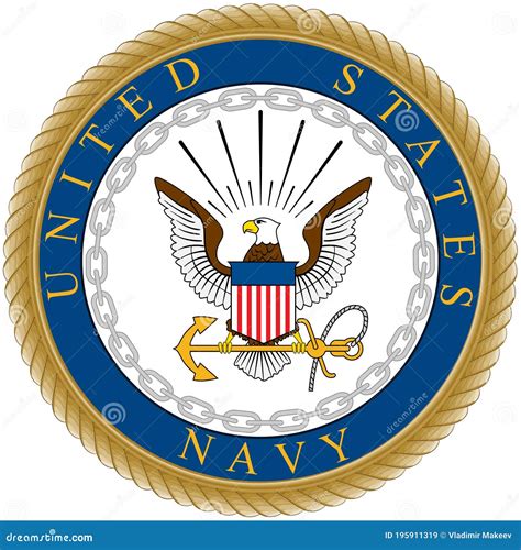 Grande Emblema Da Marinha Dos Estados Unidos Imagem De Stock Editorial