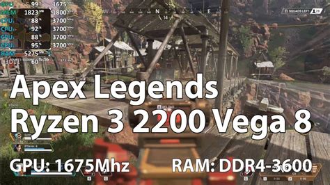 Apex Legends On Amd Ryzen 3 2200g Vega 8 Oc Retest Gameplay