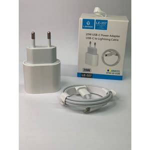 Carregador Para Celular Ios Cabo Lightning 1m Fonte Tipo C 20w Turbo