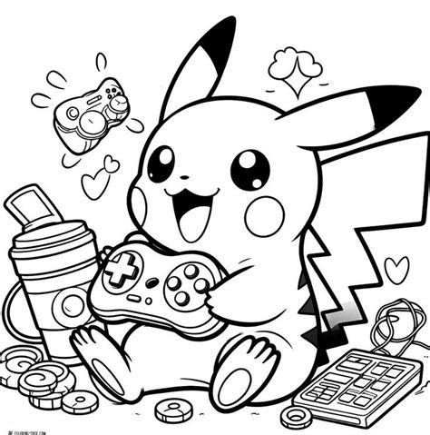 21 Pikachu Coloring Pages 2024 Free Unique Printables In 2024