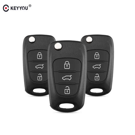 Keyyou Buttons Flip Folding Remote Car Key Shell Cover Case For