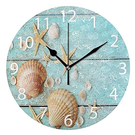 Round Wall Clock Silent Non Ticking Clock Decor For Bathroom Bedroom Kitchen Office Or