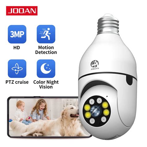 Jooan 2K 3mp E27 Lamp Camera Wifi Indoor Videobewaking Home Security