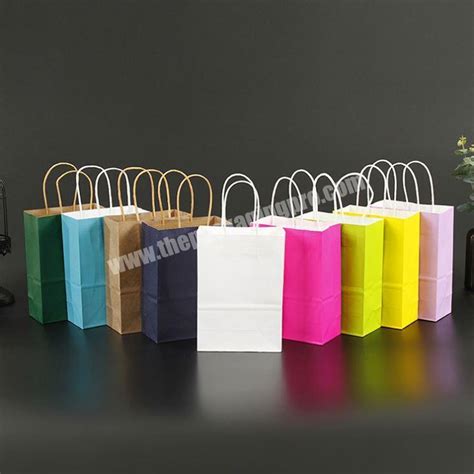 Cheap Custom Printed Kraft Paper Bags For Shopping