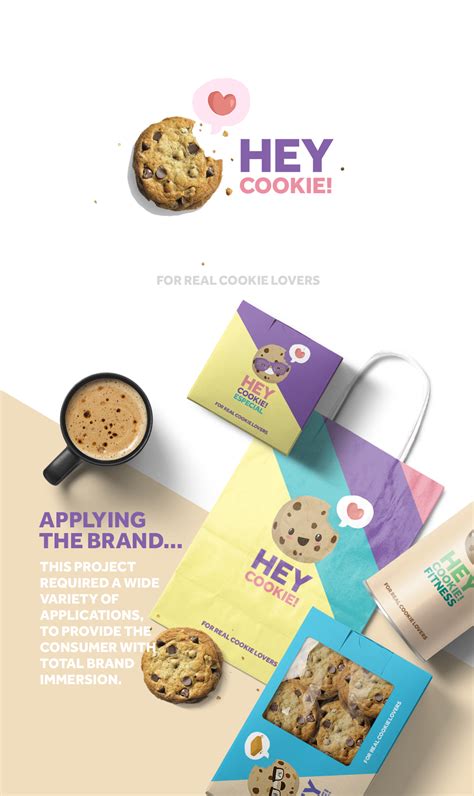 Hey Cookie Brand Identity On Behance Cookies Branding Logo