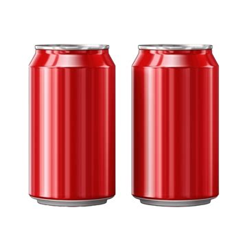 Realistic Cans Red With Water Drops For Mock Up Soda Can Mock Up Can