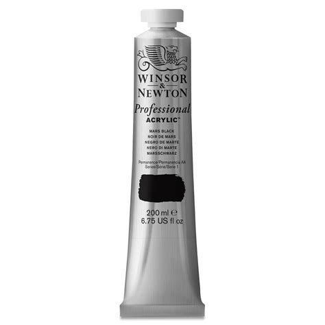 Winsor & Newton Professional Acrylics - Mars Black, 200 ml tube | Michaels