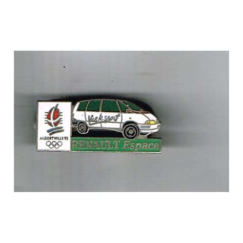 PIN S JEUX OLYMPIQUES ALBERTVILLE 92 RENAULT ESPACE METAL EMAILLE