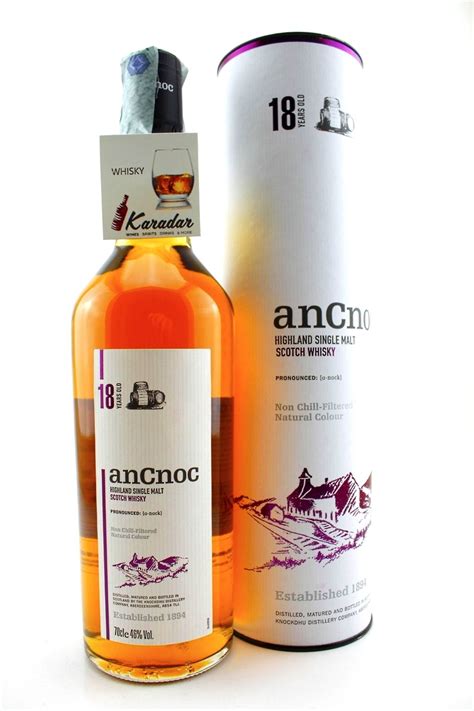 AnCnoc 18Y Highland Single Malt Scotch 46 Vol Whisky Highlands