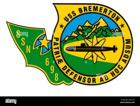 USS Bremerton SSN 698 logo Stock Photo - Alamy