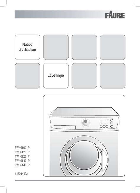 Notice lave linge FAURE FWH6145P Trouver une solution à un problème