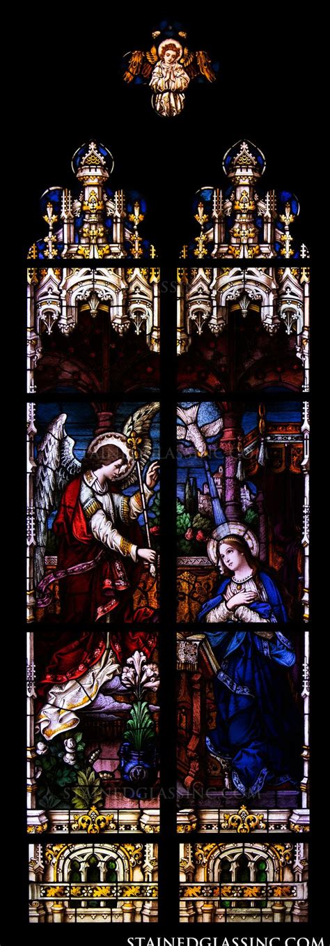 The Annunciation Religious Stained Glass Window