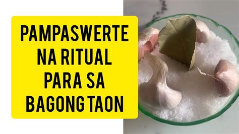 PROSPERITY BOWL SA BAGONG TAON GOOD VIBES RITUAL YouTube