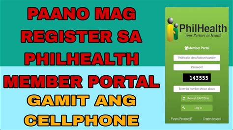 Pano Mag Register Sa Philhealth Member Portal Gamit Ang Cellphone Youtube