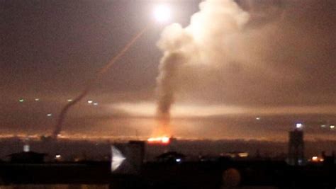 Israeli Air Strikes Near Syrias Capital Damascus Report Ya Libnan