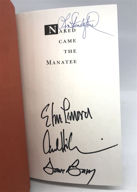 Naked Came The Manatee Signed First Edition By Carl Hiaasen Elmore