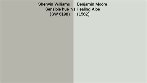 Sherwin Williams Sensible Hue Sw 6198 Vs Benjamin Moore Healing Aloe