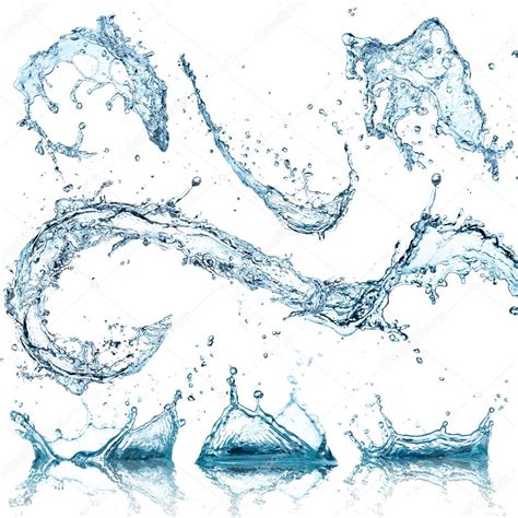 Water Splashes Collection Stock Photo Kesu