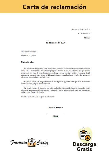 Carta De Reclamo Issuu