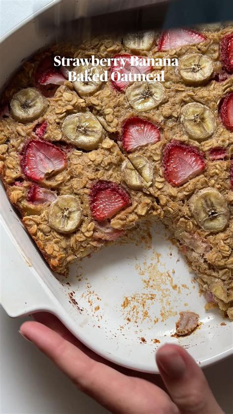 Strawberry Banana Baked Oatmeal Artofit