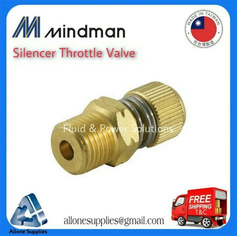 Mindman Mslc Series Silencer Throttle Valve Made In Taiwan Pneumatic