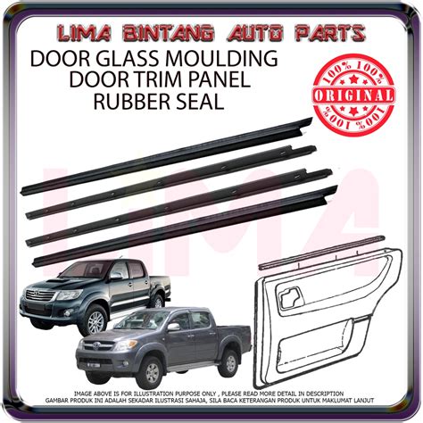 Toyota Hilux Vigo Kun Kun Door Glass Moulding Door Trim Seal