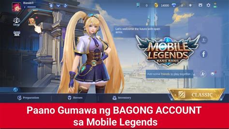 Paano Gumawa Ng Bagong Account Sa Mobile Legends Youtube