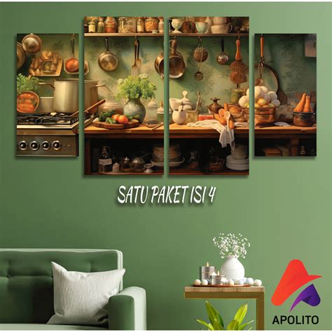 Jual Hiasan Dinding Set Abstrak Kitchen Isi Kamar Dekorasi Rumah Wall