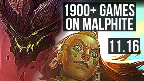 MALPHITE Vs ILLAOI TOP 1900 Games 1 3M Mastery 1 1 6 NA Master