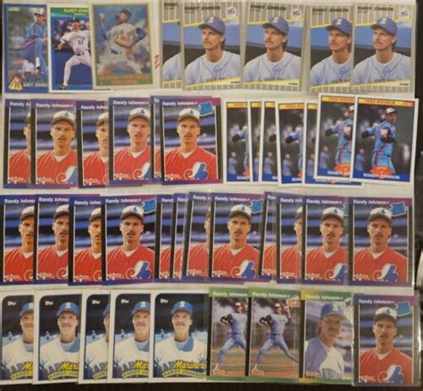 Randy Johnson Rookie Card Lot Cards Mint Donruss Topps Score