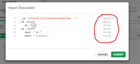 Mongodb Compass Can T Insert Document By Pasting Json String Stack