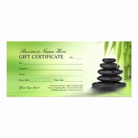 Free Massage T Certificate Template Letter Example Template