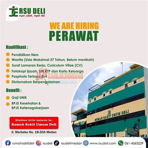 Lowongan Kerja Di RSU Deli Medan April 2024