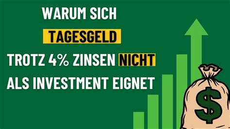 Warum Sich Tagesgeld Auch Bei Zinsen Nicht Als Investment Lohnt