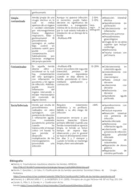 Solution Clasificaci N De Heridas Studypool