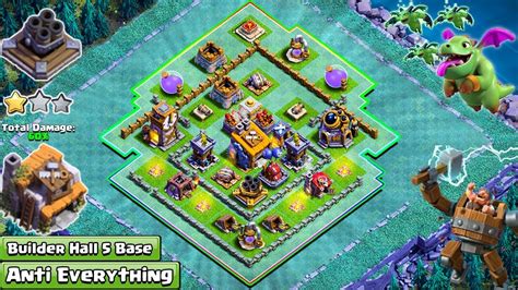 New Builder Hall 5 Bh5 Anti 1 Star Base 2018 Anti Giantair Troops Clash