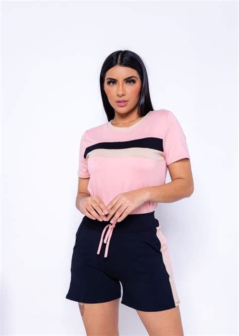 Conjunto Feminino de Moletinho de Calça e Blusa Malooh Store