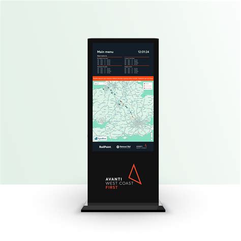 interactive digital signs  featuring  train map signalbox