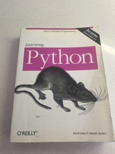 Learning Python Second Edition Mark Lutz Paperback 9780596002817 Ebay