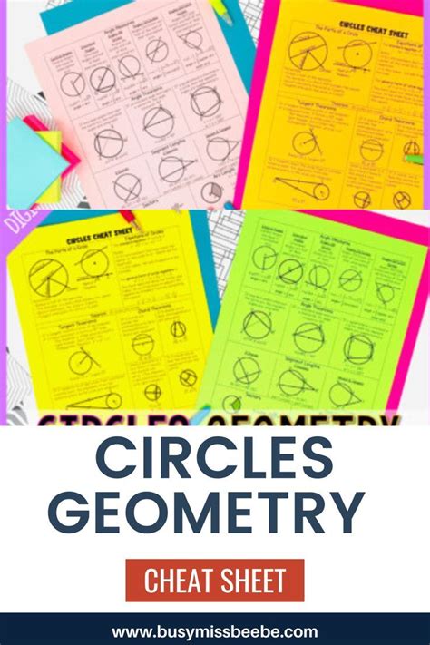 Circles Geometry Cheat Sheet Artofit