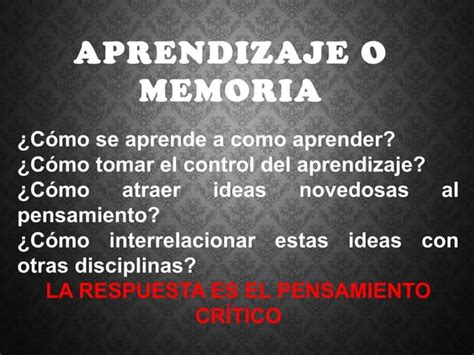 Pensamiento Critico Ppt