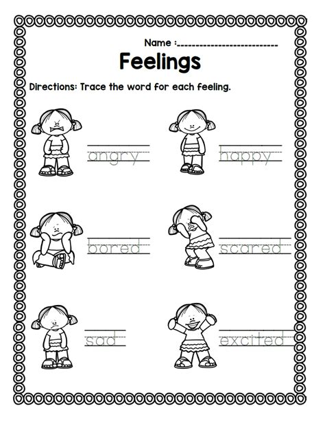 Feelings And Emotions Packet In English Feelings Words Feelings And