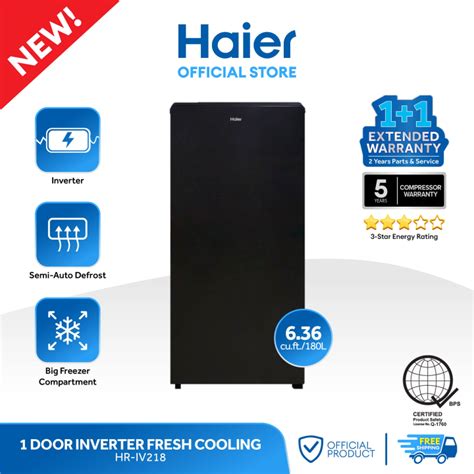 New Haier Hr Iv Cu Ft L Inverter Single Door Refrigerator