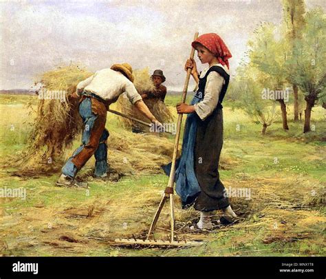 Harvesters The Harvesting Of The Hay 1881 751 Julien Dupre La